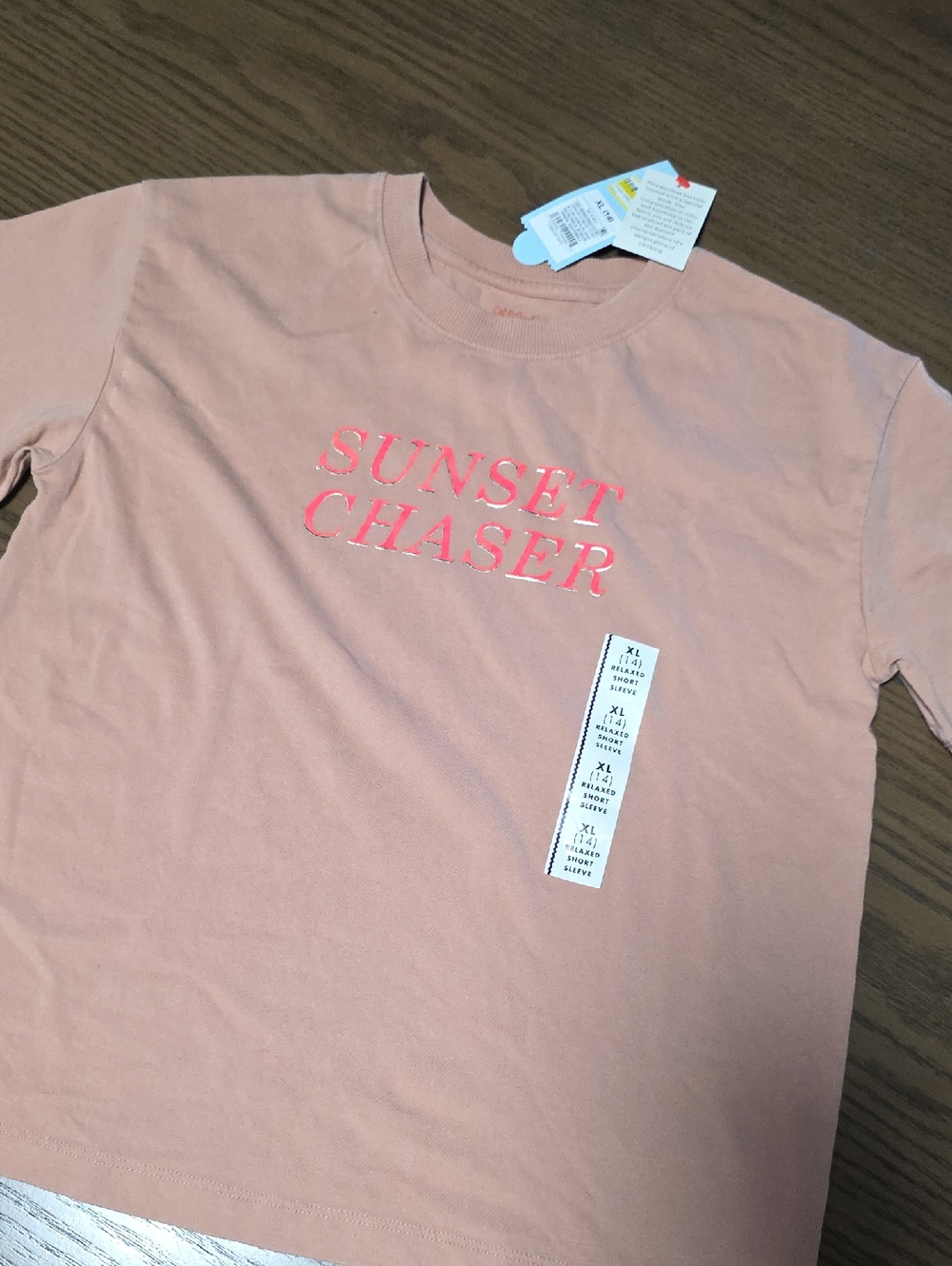 Cat & Jack Peach 'Sunset Chaser' Short Sleeve Tee